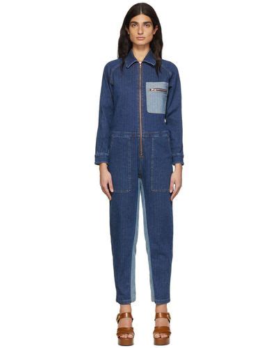 chloe shirt|chloe denim jumpsuit.